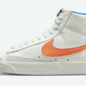Nike White and Orange High-Top blazers